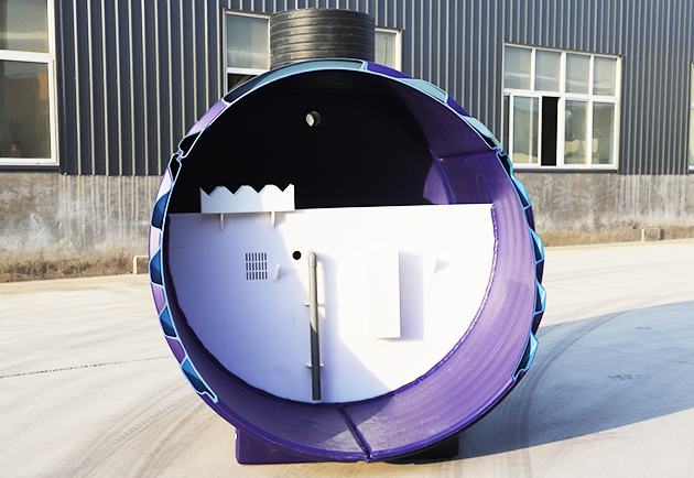 一體化污水處理設備切面展示